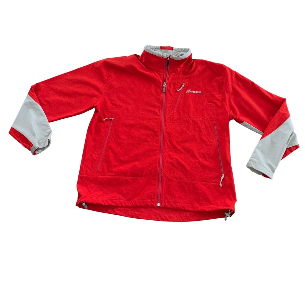 Cloudveil‎ Red Full Zip Jacket Lightweight Outdoor Activewear Size XL